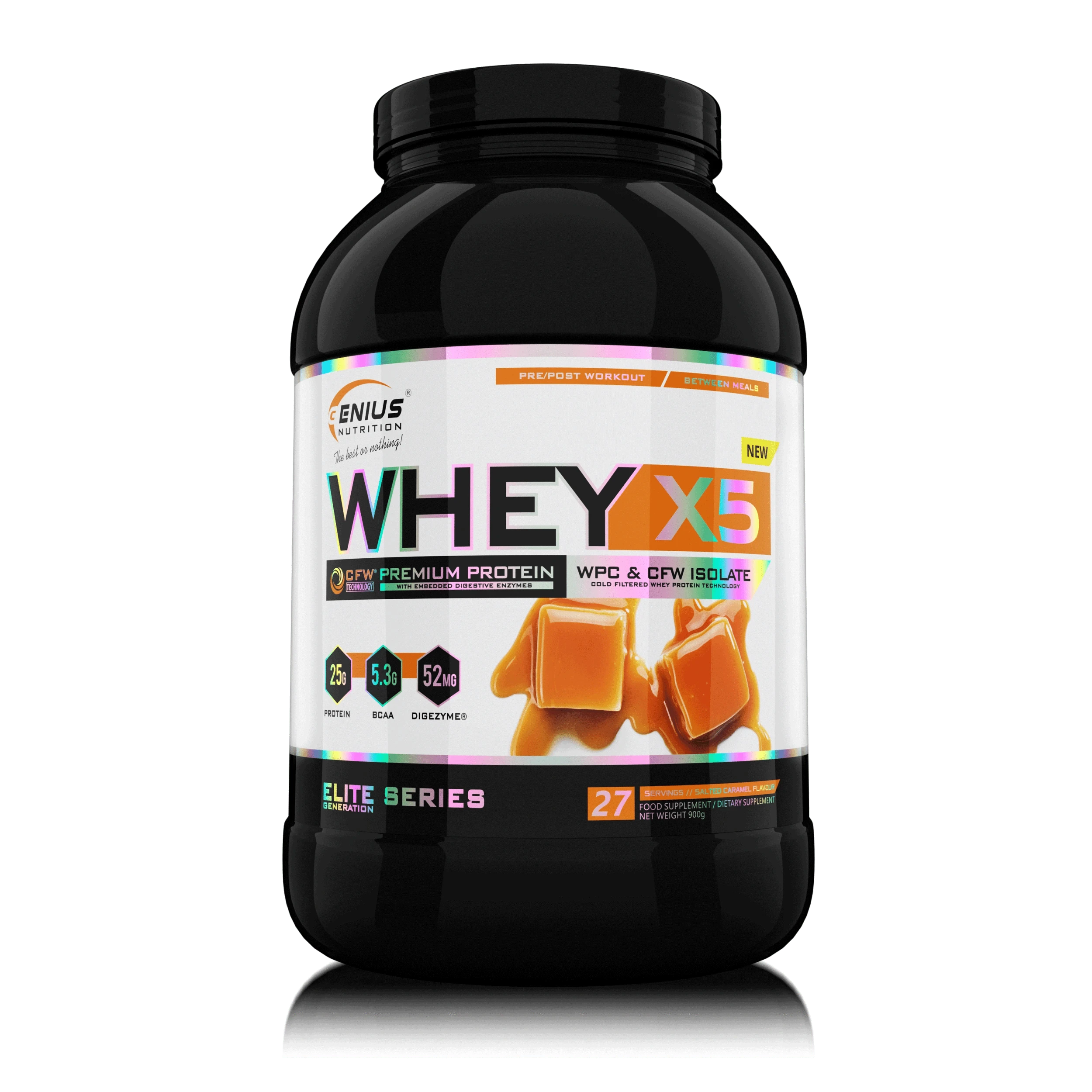 WHEY-X5® 900g/27serv, Genius Nutrition - GREEN LIFE CYPRUS