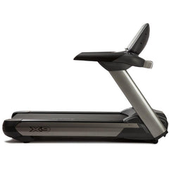 Side view of the VIKING FITNESS SHUA X-9 professional electric treadmill showing its running surface and control panel.