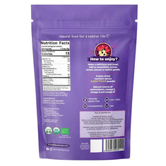 Organic ILOVE ME Acai Powder in a 50g package, showing the vibrant purple powder in a clear container.