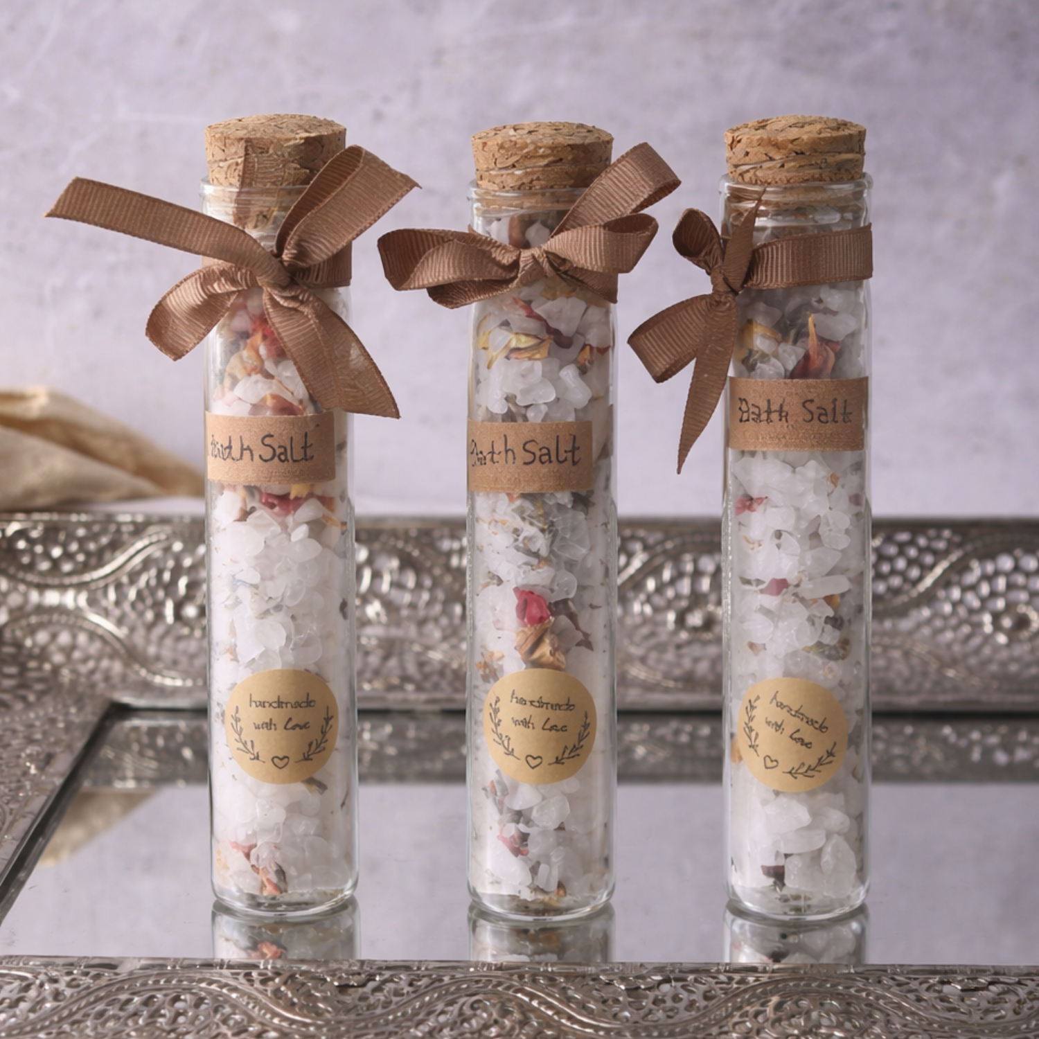 Velarte Bath Salts in Glass Tube (1 tube) - GREEN LIFE CYPRUS