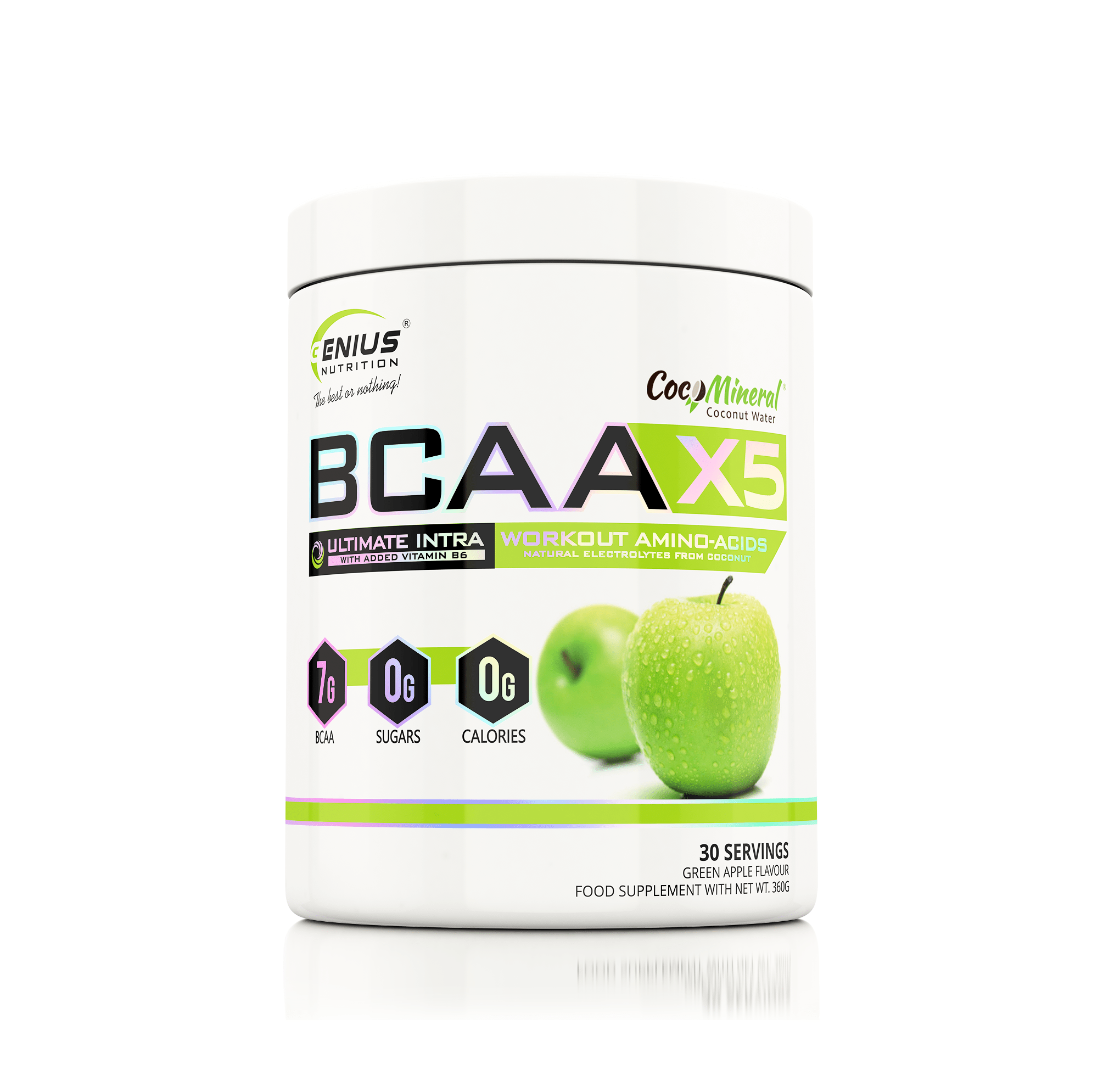 BCAA-X5® 360g/30serv, Genius Nutrition - GREEN LIFE CYPRUS