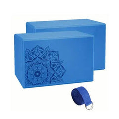 3pcs, Yoga Blocks & Stretch Strap Set - GREEN LIFE CYPRUS