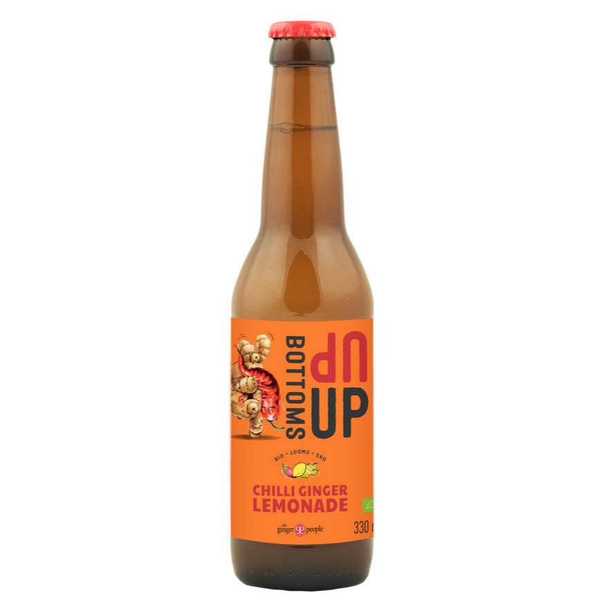The Ginger People, Bottoms Up Organic Chili Ginger Lemonade, 330ml - GREEN LIFE CYPRUS