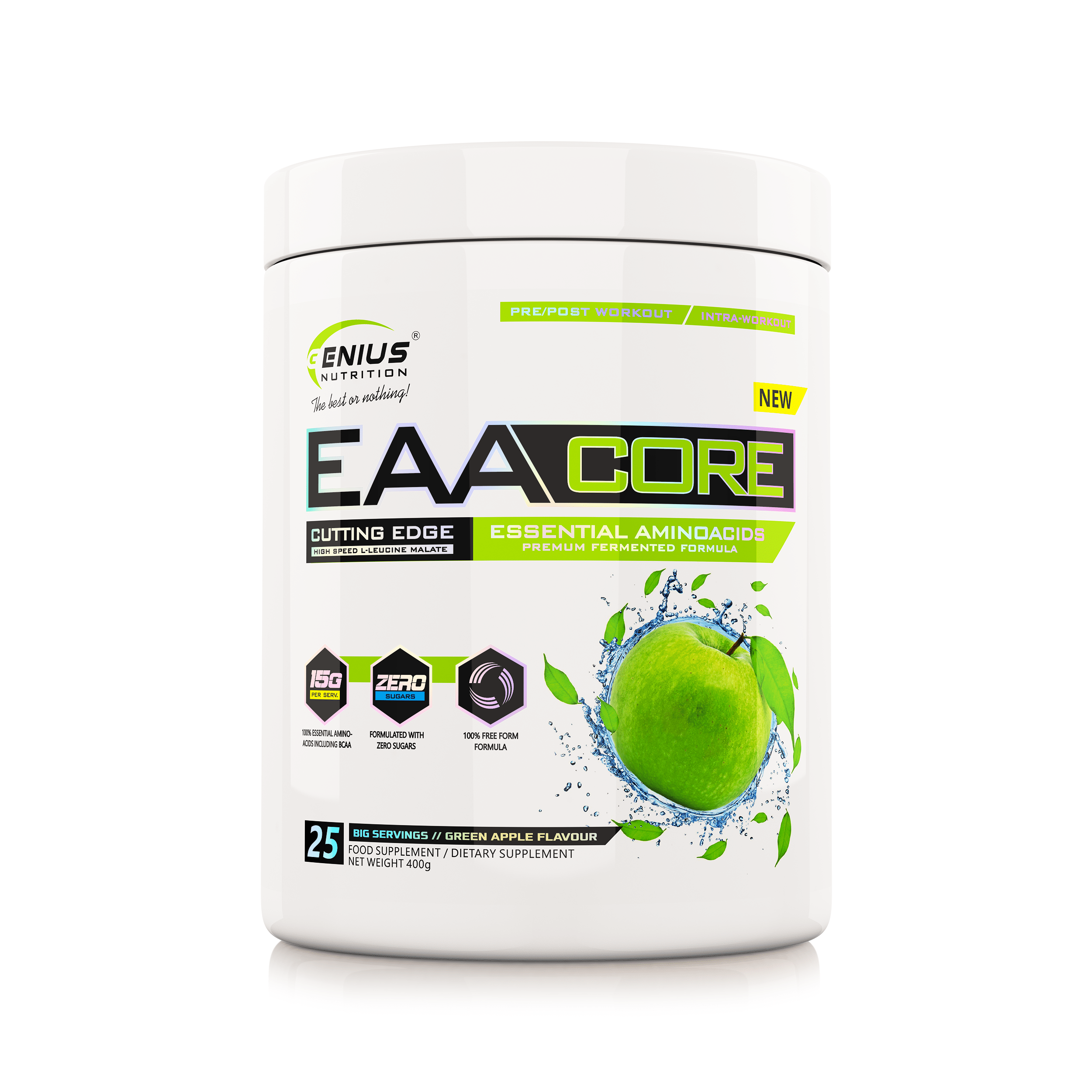 EAACORE 400g/25big Serv, Genius Nutrition - GREEN LIFE CYPRUS