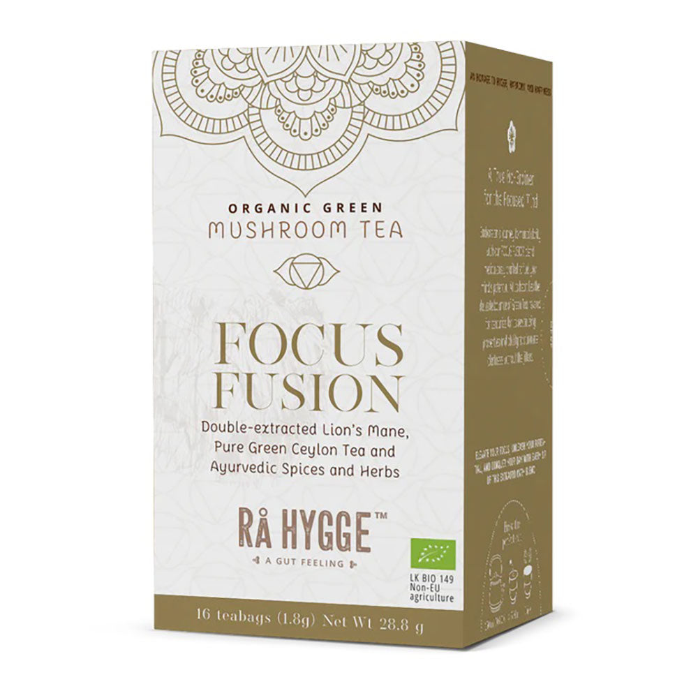 RA Hygge, BIO Focus Fusion, Green Tea with Lion's Mane, 16 Bags - GREEN LIFE CYPRUS