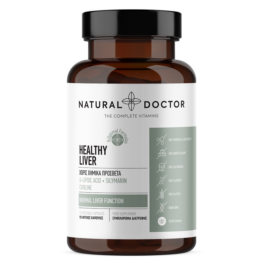 Natural Doctor, Healthy Liver, 90 Veg Caps - GREEN LIFE CYPRUS