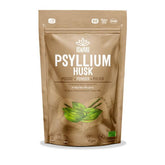 Iswari BIO Psyllium Husk superfood in 125g package, gluten-free, shown in front view with a natural background.