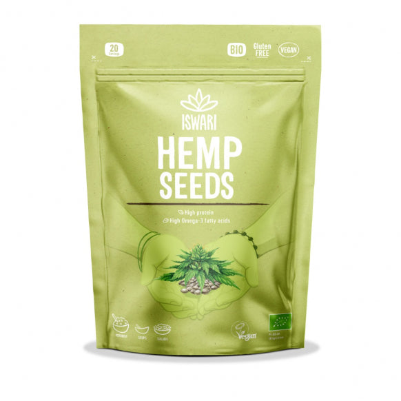 Iswari, BIO Hemp Seeds, Gluten Free, 250g - GREEN LIFE CYPRUS