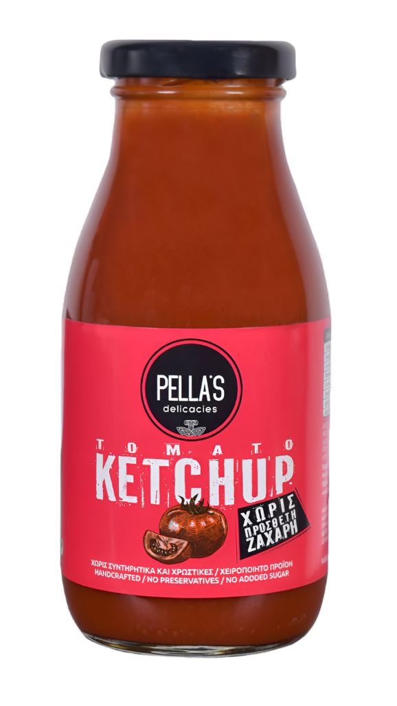 Pella's Delicacies, Tomato ketchup (No added sugar), 290gr - GREEN LIFE CYPRUS