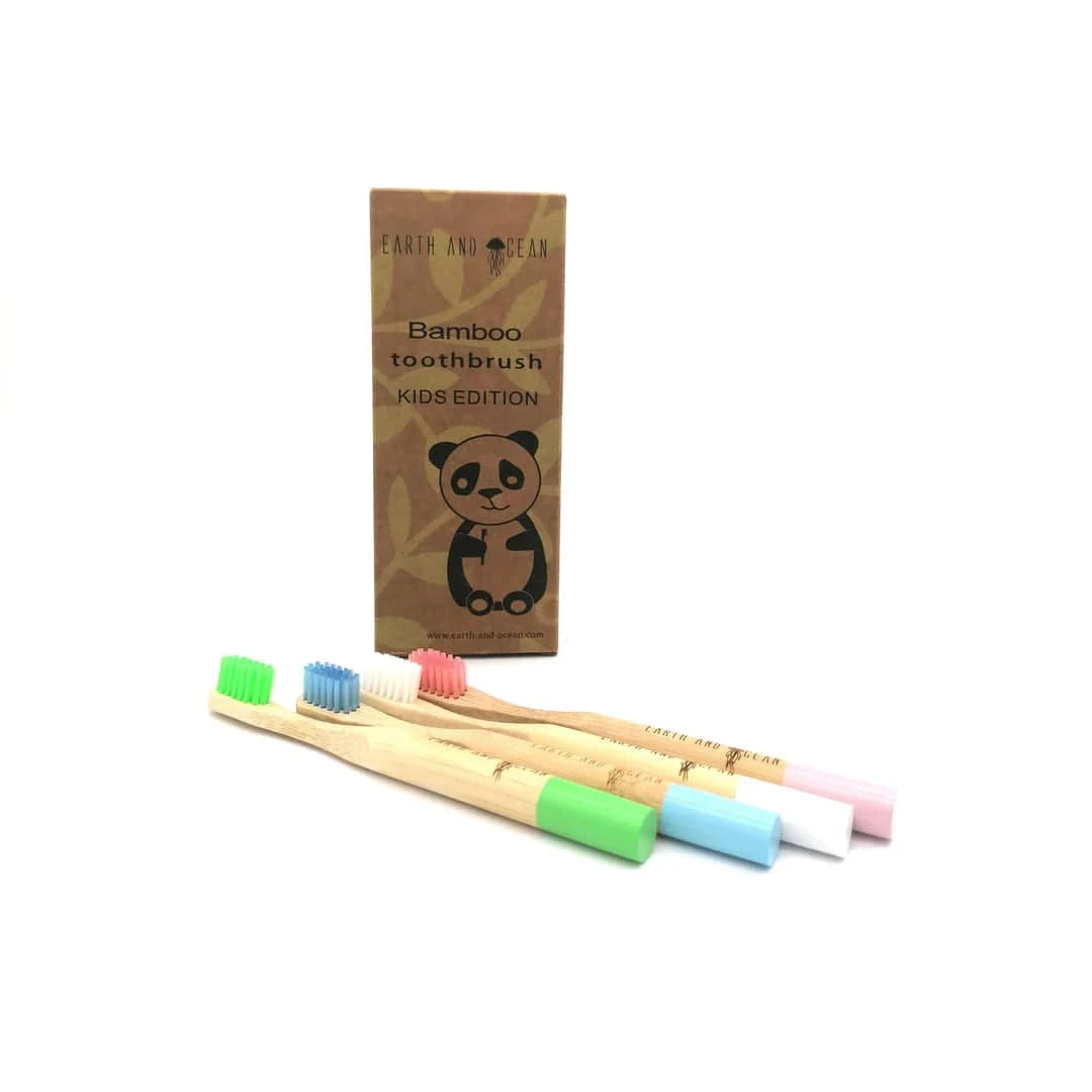 Bamboo toothbrush - Kids Edition Pack - Earth & Ocean - GREEN LIFE CYPRUS
