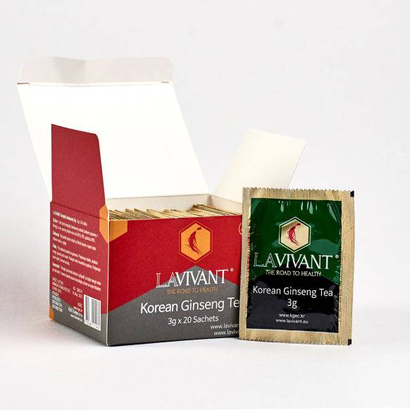 Lavivant, Korean Ginseng Tea, 20 Sachets - GREEN LIFE CYPRUS