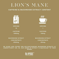Rå Hygge, BIO Lions Mane Mushroom Coffee, Whole Beans, 1Kg - GREEN LIFE CYPRUS