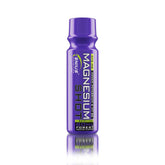 Genius Nutrition Magnesium Shot 80ml supplement with forest fruits flavor, showing the white bottle and vibrant fruit images.