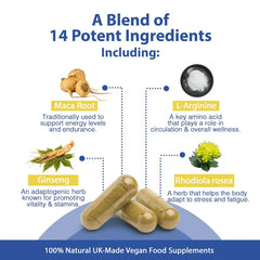 Natagra Male Vitality Supplement 1000mg, 20 Capsules - Strength & Spices - GREEN LIFE CYPRUS