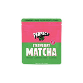 Herbalistas PerfectTed ceremonial grade strawberry matcha powder in a 75g jar, vibrant green matcha with fresh strawberry flavor.