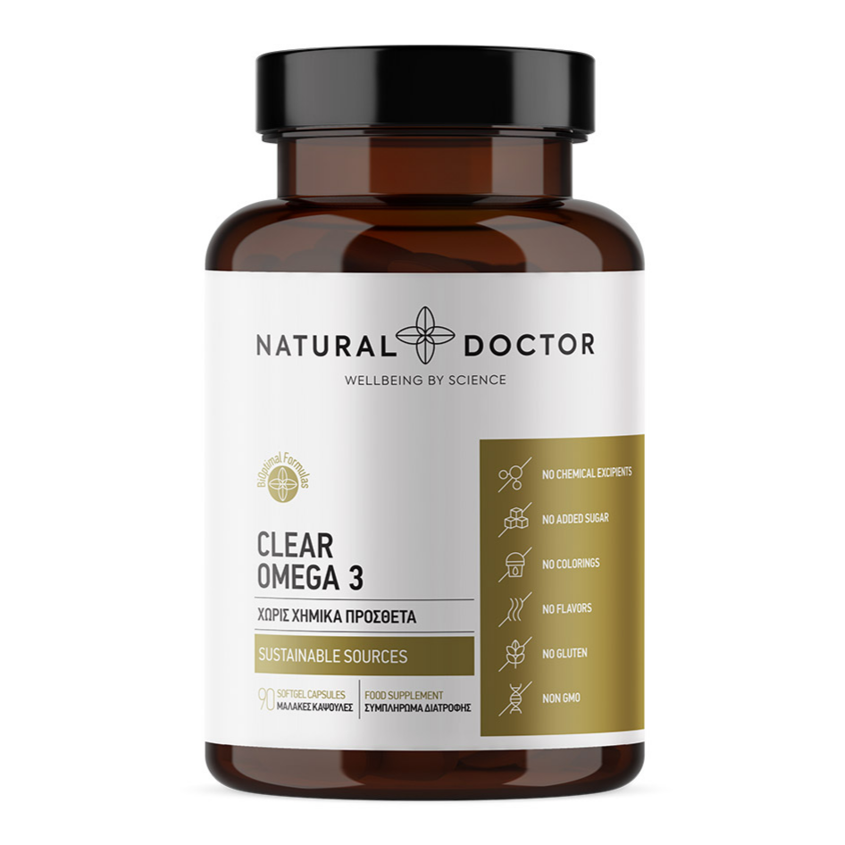 Natural Doctor, Clear Omega 3, 90 Veg Caps - GREEN LIFE CYPRUS