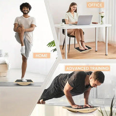 KOKAY professional wooden balance board accessory by TEMU for balance training and core stability exercises.