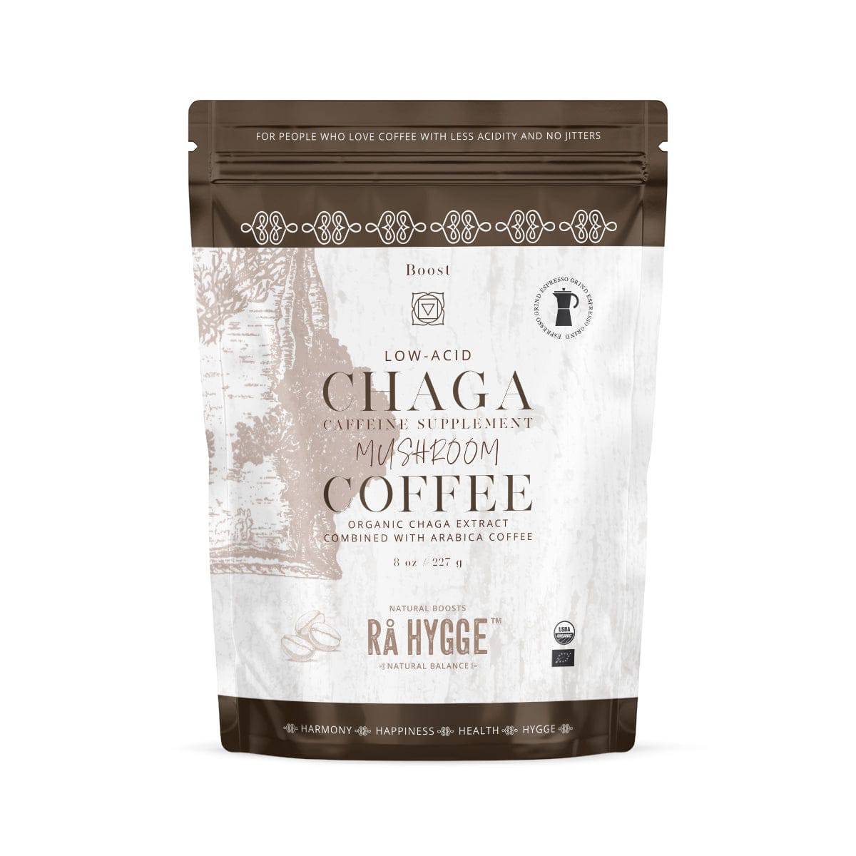 Rå Hygge, BIO Chaga Mushroom Coffee, Espresso Ground, 227g - GREEN LIFE CYPRUS