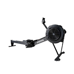 VIKING FITNESS Tornado Air Resistance Rowing Machine with adjustable handle and digital display for full-body workout.