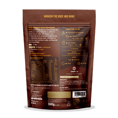 Iswari BIO Super Breakfast cocoa and hazelnut paste in 360g jar, gluten-free superfood spread with natural ingredients.