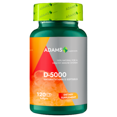 Adams Supplements, Vitamin D-5000, 30 softgels - GREEN LIFE CYPRUS