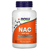 Now Foods NAC 600mg 100 Veg Caps - GREEN LIFE CYPRUS