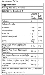 CANDIDA SUPPORT, 90 Veg Capsules - GREEN LIFE CYPRUS