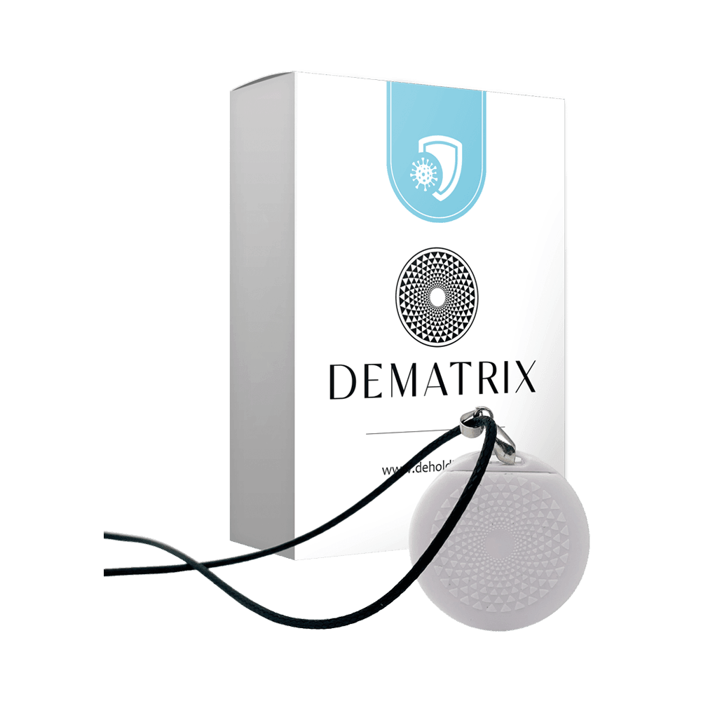 Light blue DeMatrix rehabilitation product for recovery after viral infections by OLD PRODUCTS, shown in the image.