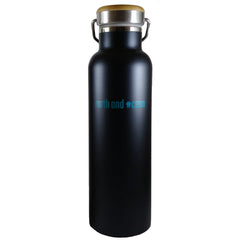 Stainless steel 600 ml Earth and Ocean water bottle by OLD PRODUCTS, featuring a sleek, eco-friendly drink accessory with ocean-inspired design.