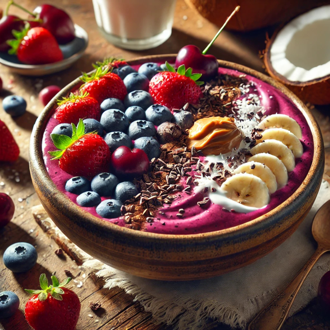 VANILLA BERRY SMOOTHIE BOWL RECIPE