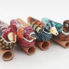 Set of 4 Handmade Wooden Duck Whistles – Assorted Colours