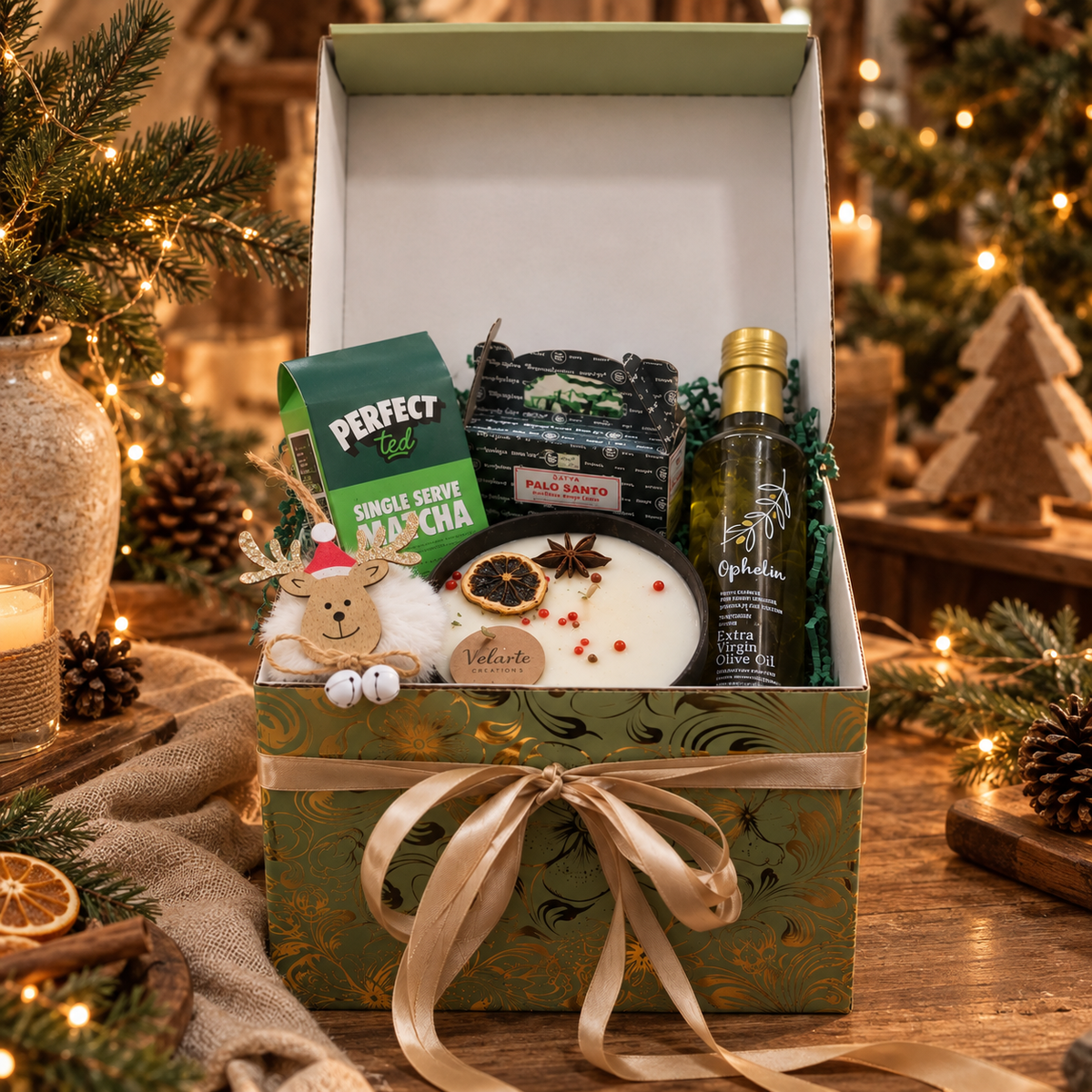 Green Life Mediterranean Matcha Christmas Gift Box - 5pcs