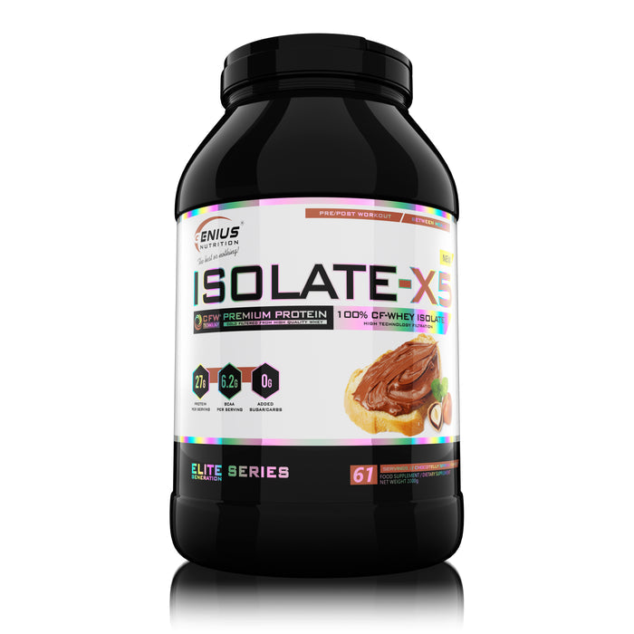 ISOLATE-X5 2000g/60serv, Genius Nutrition, 2000g | 60 Servings (Chocotelly Spread)