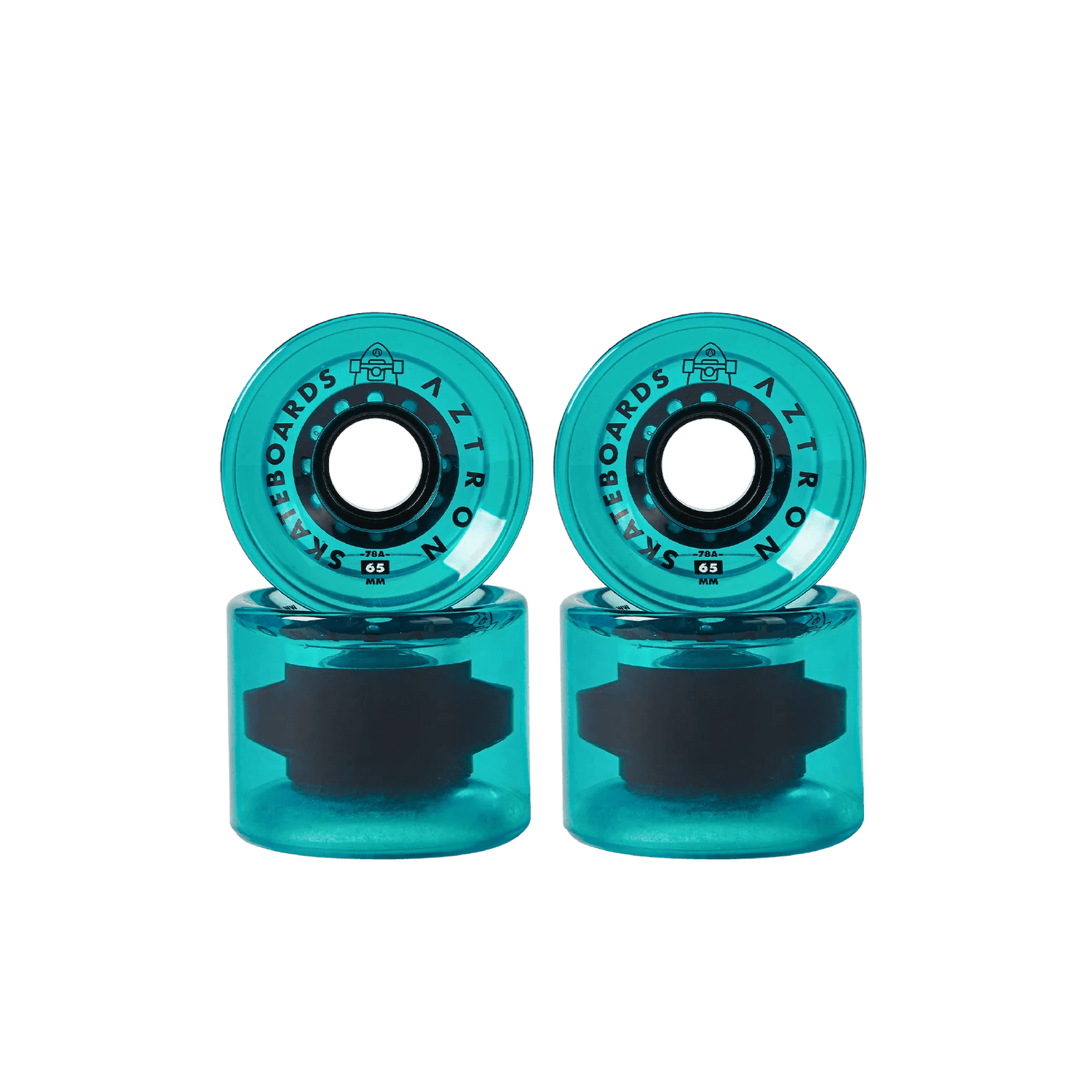 Viking Fitness Surfskate Wheels Atlas Green set with vibrant green color and durable design for smooth rides and control.