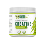 Green Life Ultra Pure Micronized Creatine Monohydrate in unflavored powder, 600g jar, vegan supplement for muscle support