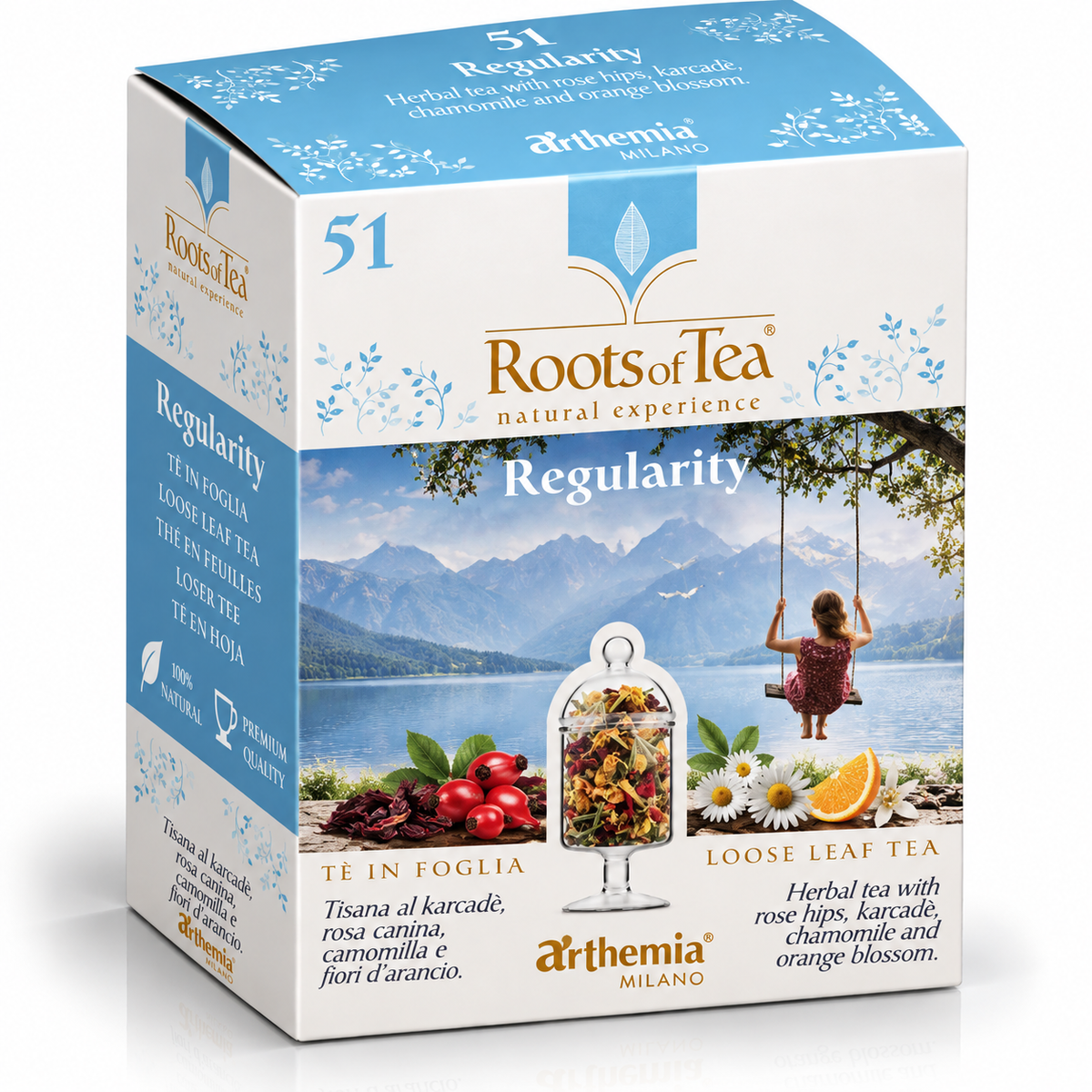 WILTON Roots of Tea Rosehip, Hibiscus & Chamomile Herbal Infusion 40 g tea package