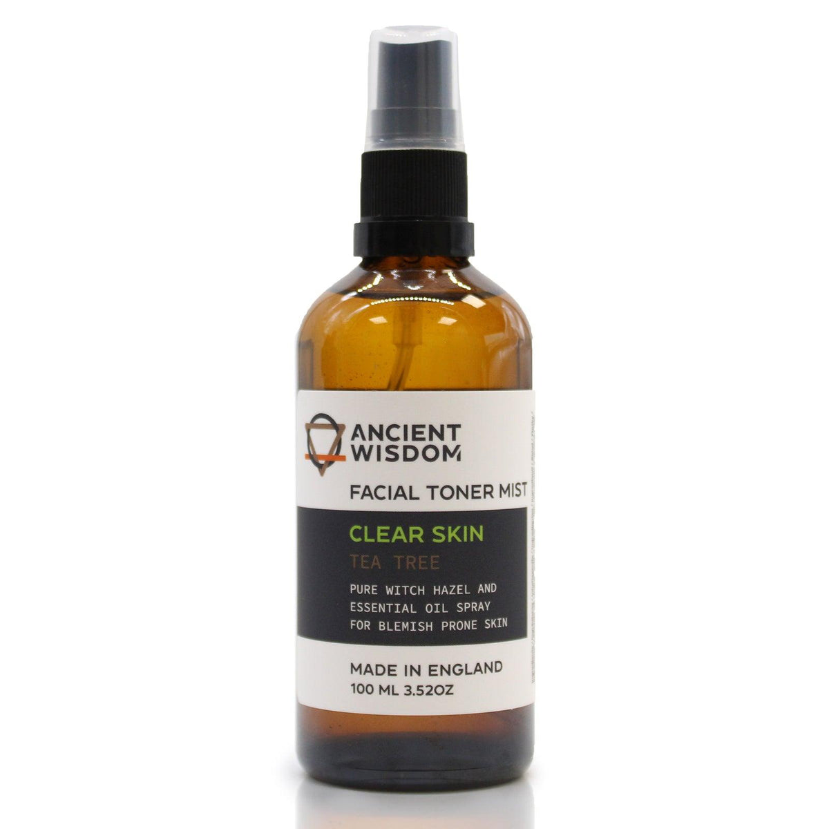 AW Gifts Facial Toner Mist with Witch Hazel and Tea Tree, 100ml, natural skin care spray for refreshing and soothing skin.
