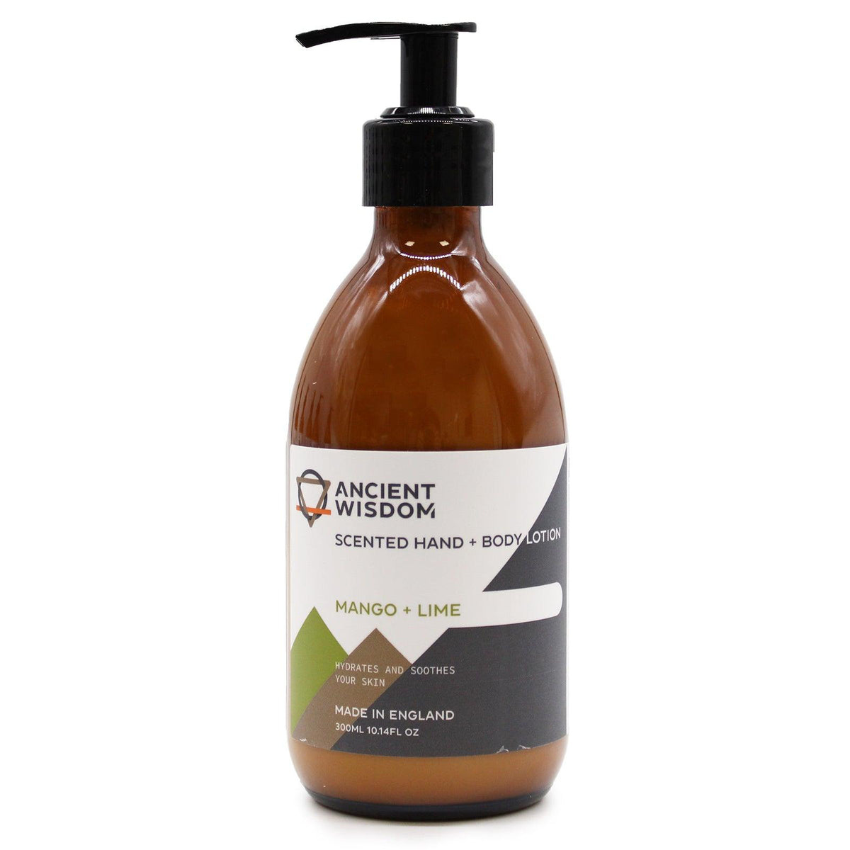AW Gifts Mango & Lime Lotion 300ml bottle, skin care product with fresh mango and lime scent, moisturizing lotion for daily use