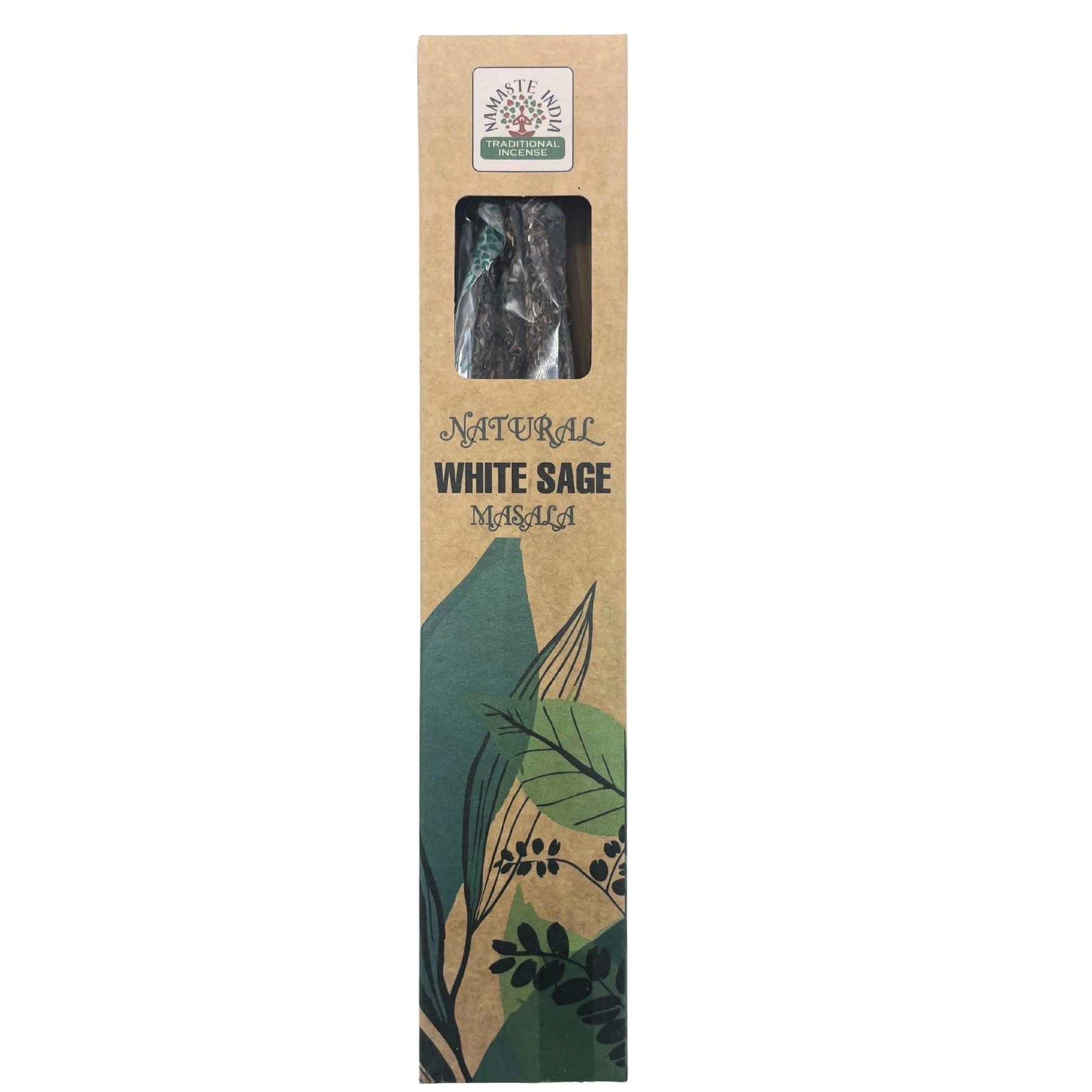Natural Botanical Masala Incense accessory by AW GIFTS featuring white sage sticks for aromatic spiritual use.