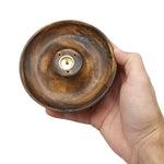 Plain incense stick and cone burner disc by AW GIFTS, ceramic accessory for incense burning, neutral design with a flat surface.