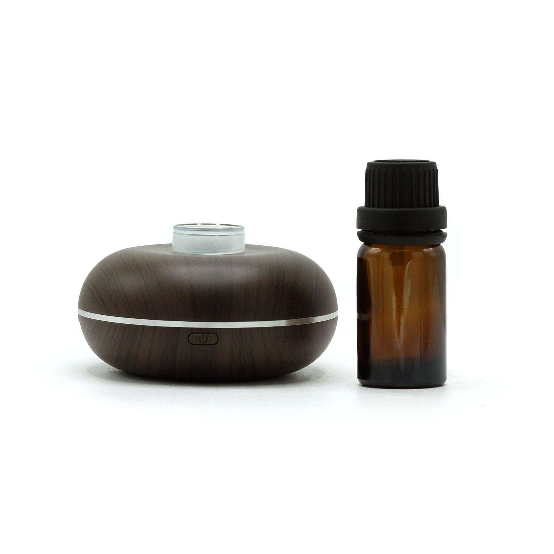 AW GIFTS Mini Waterless Oil Nebulizer accessory with motion detector, USB A to C connection, compact and modern design for aromatherapy.