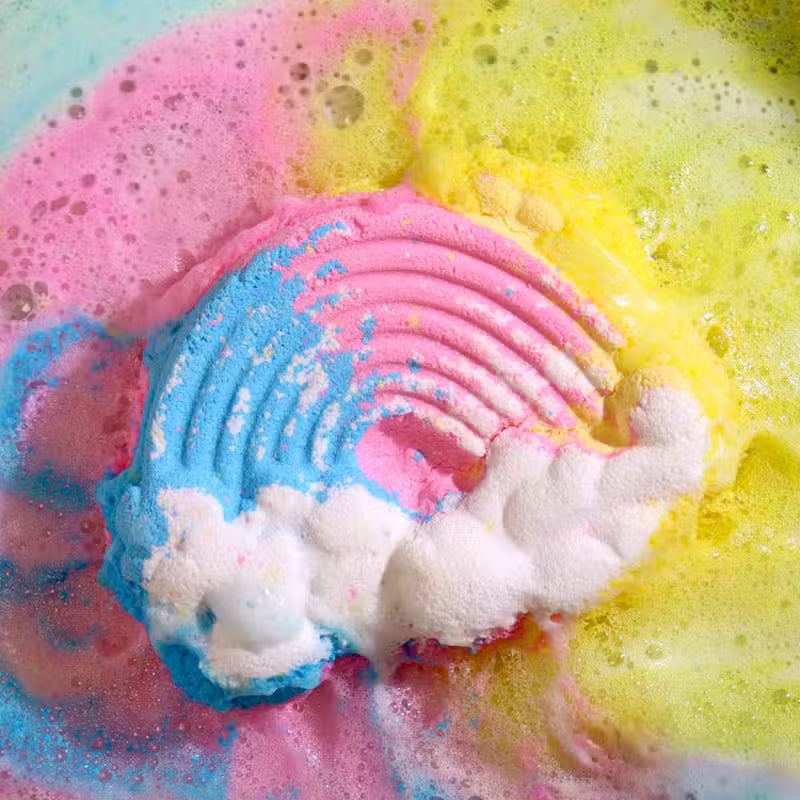 Random 1-peice Cloud Bath Bombs – Mango, 95g Each