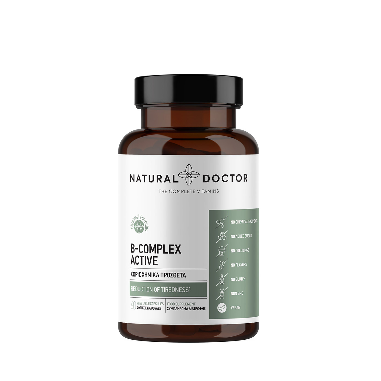 Natural Doctor, B-Complex Active 60Κάψουλες