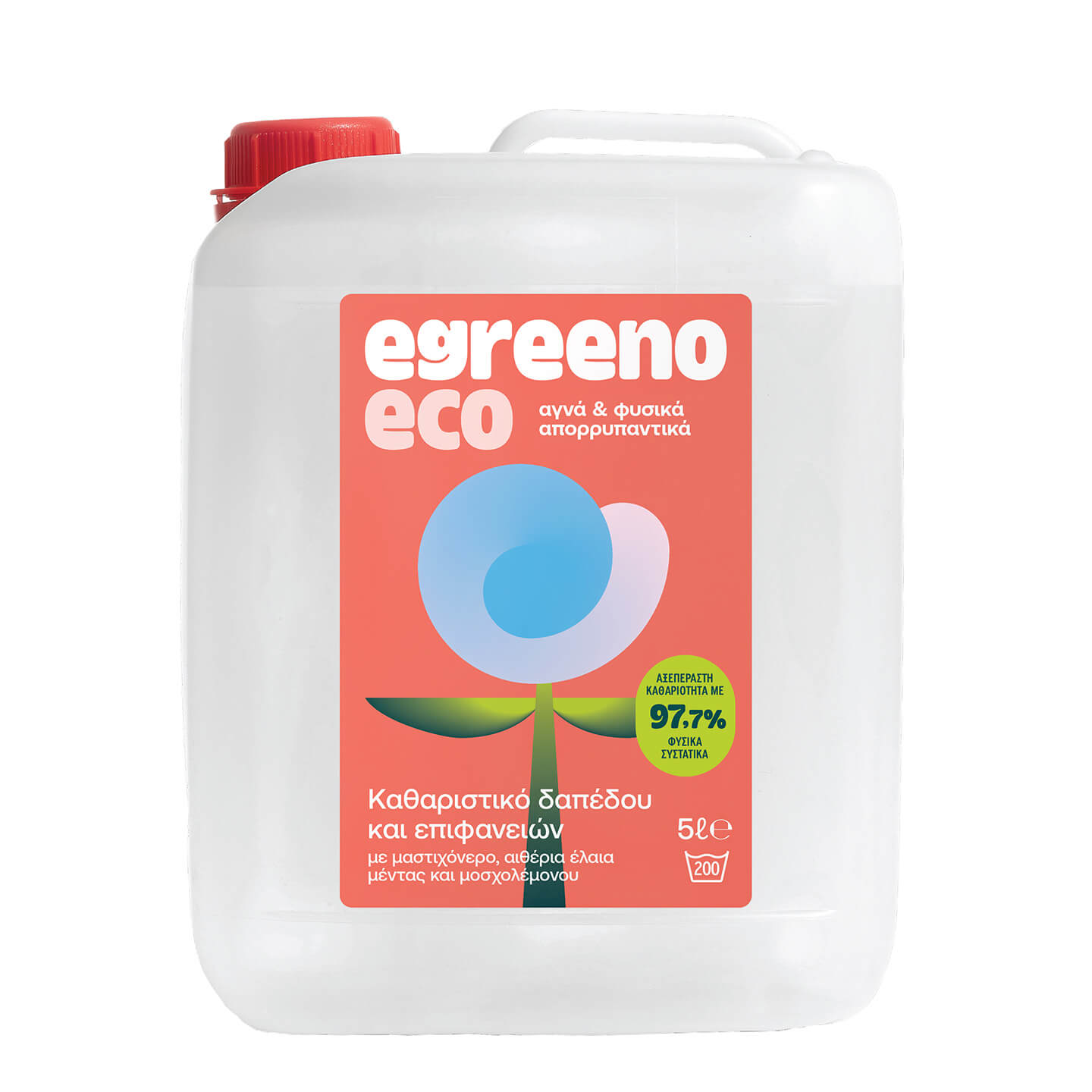 Egreeno Eco Floor & Surface Cleaner with Essential Oils – 5 L - GREEN LIFE CYPRUS