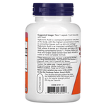 Old Products NOW Foods Hyaluronic Acid Double Strength supplement bottle with 120 veggie capsules on a white background.