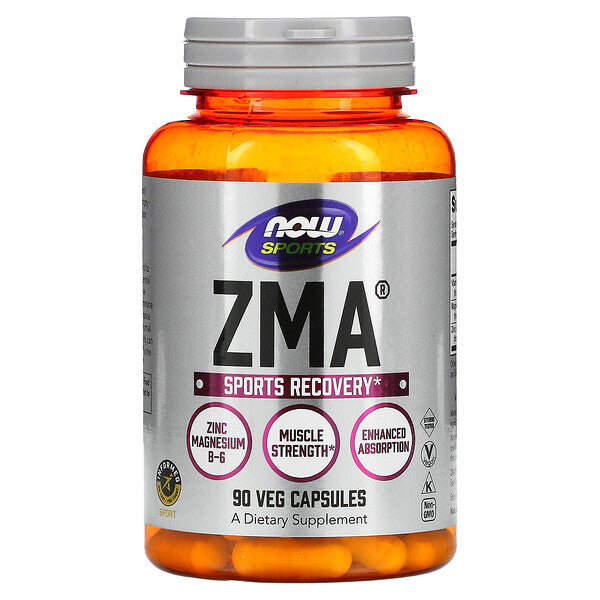 NOW Foods, Sports, ZMA, Sports Recovery, 90 Veg Capsules 