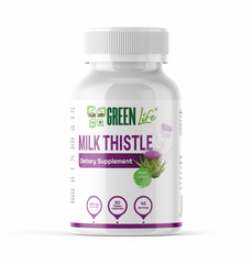 Green Life Milk Thistle — Silybum marianum (Vegan Capsules)-1000mg per serving(90capsules)
