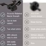 TEMU ab roller wheel and knee mat accessory for core workouts, featuring a blue ab roller and cushioned knee support.
