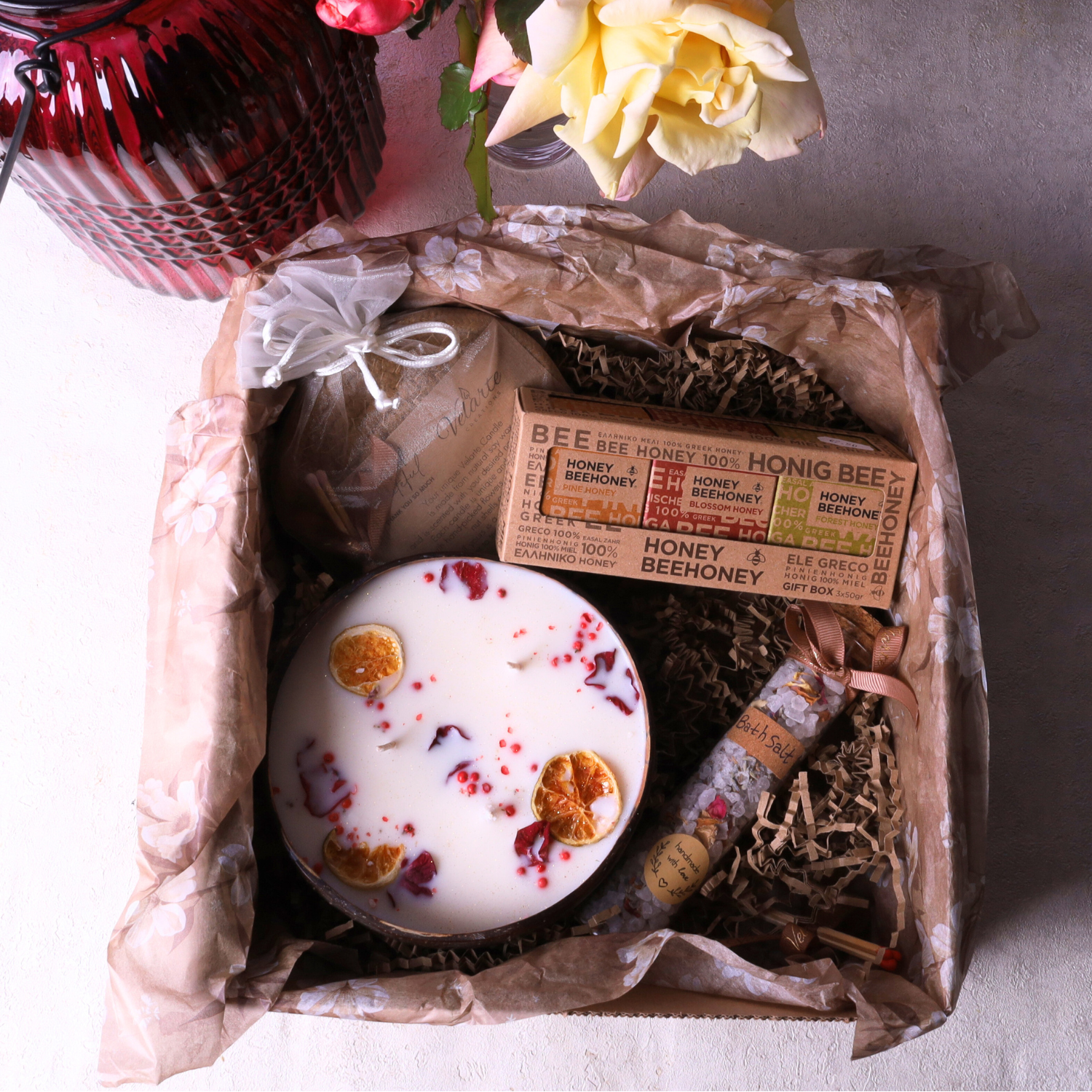 Velarte Ritual Box – Rose & Mini Honey Escape - GREEN LIFE CYPRUS