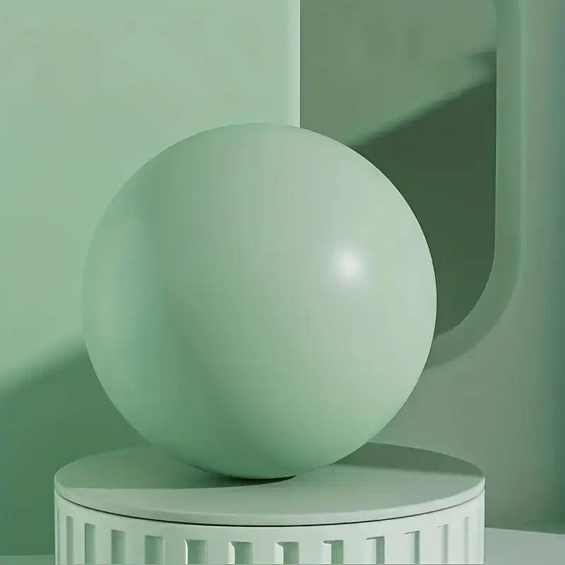 Premium thick Pilates ball from TEMU, 24.99cm diameter, soft textured surface, used for exercise and fitness workouts.